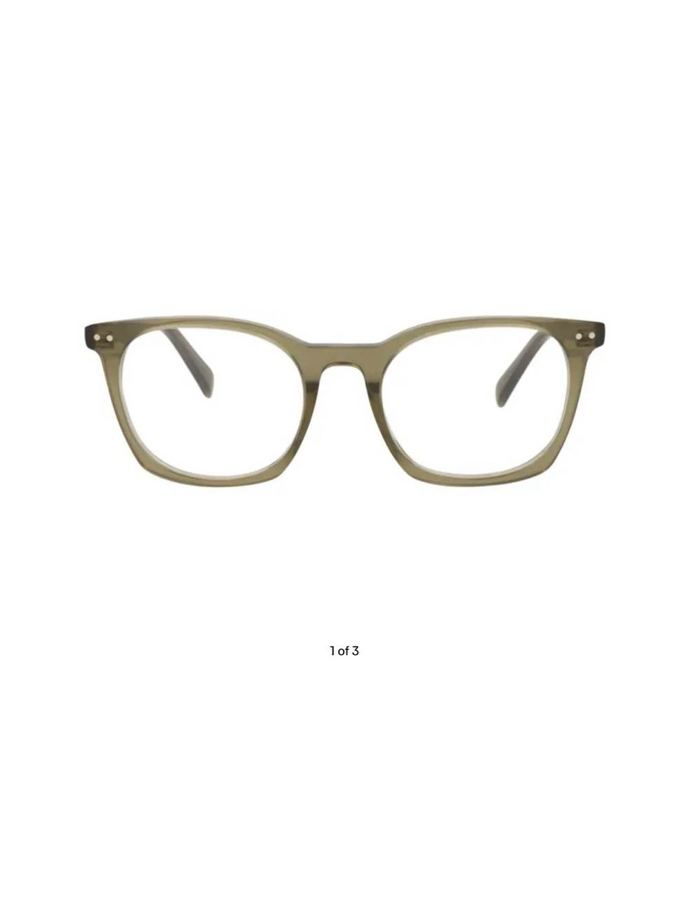 Authentic CELINE Square Optical Glasses 'Olive green/Transparent'